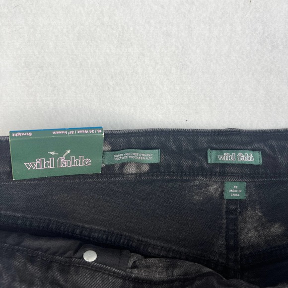 Wild Fable High Rise Black and Gray Jeans - Picture 9 of 12